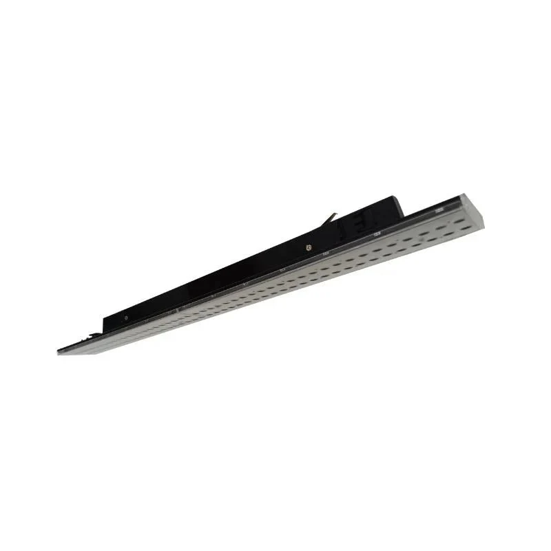 Spot Linéaire LED sur Rail Triphasé 60cm Noir - Puissance Ajustable