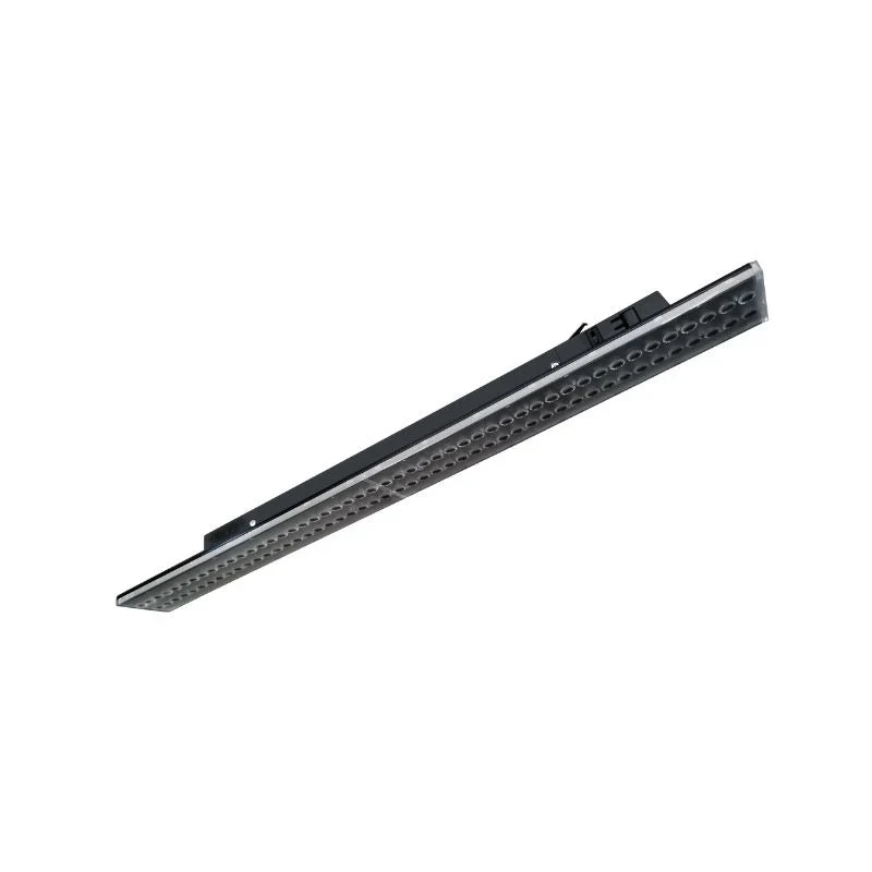 Spot Linéaire LED sur Rail Triphasé 150cm Noir - Puissance Ajustable