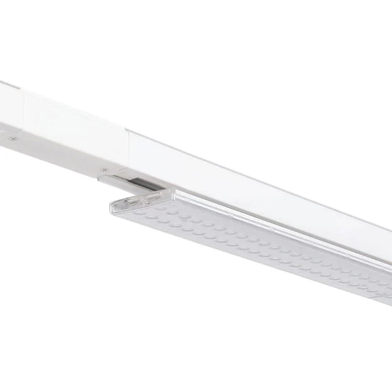 Spot Linéaire LED sur Rail Triphasé 60cm Blanc - Puissance Ajustable