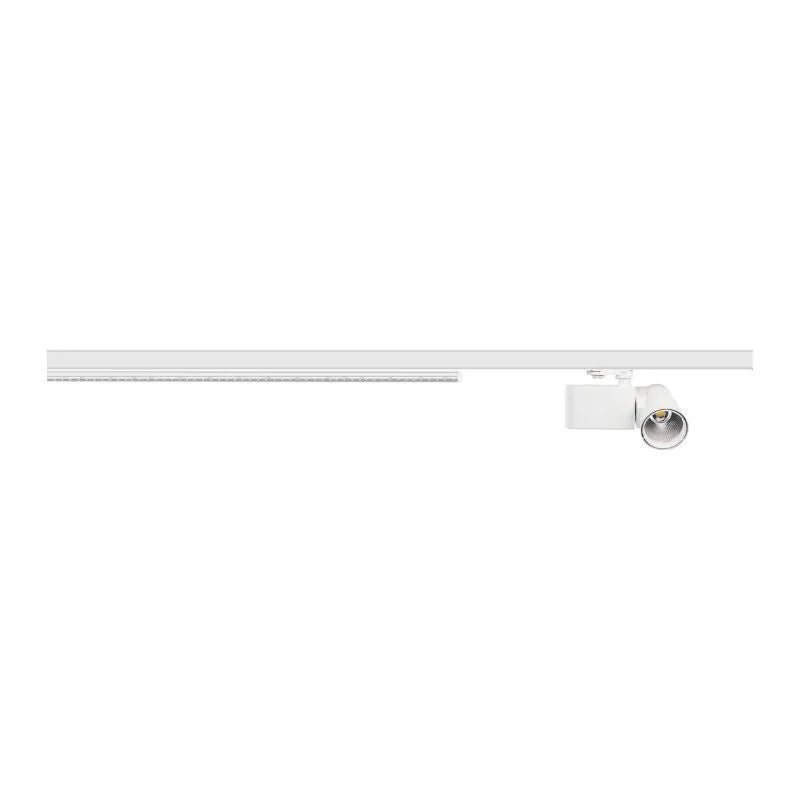 Spot Linéaire LED sur Rail Triphasé 60cm Blanc - Puissance Ajustable