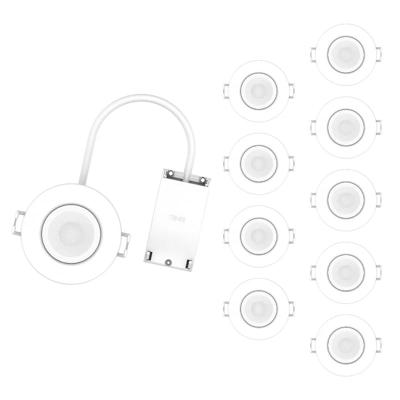Spot Encastrable 6W Dimmable CCT IP65 BLANC - 3000K/4000K/6500K - Pack de 10