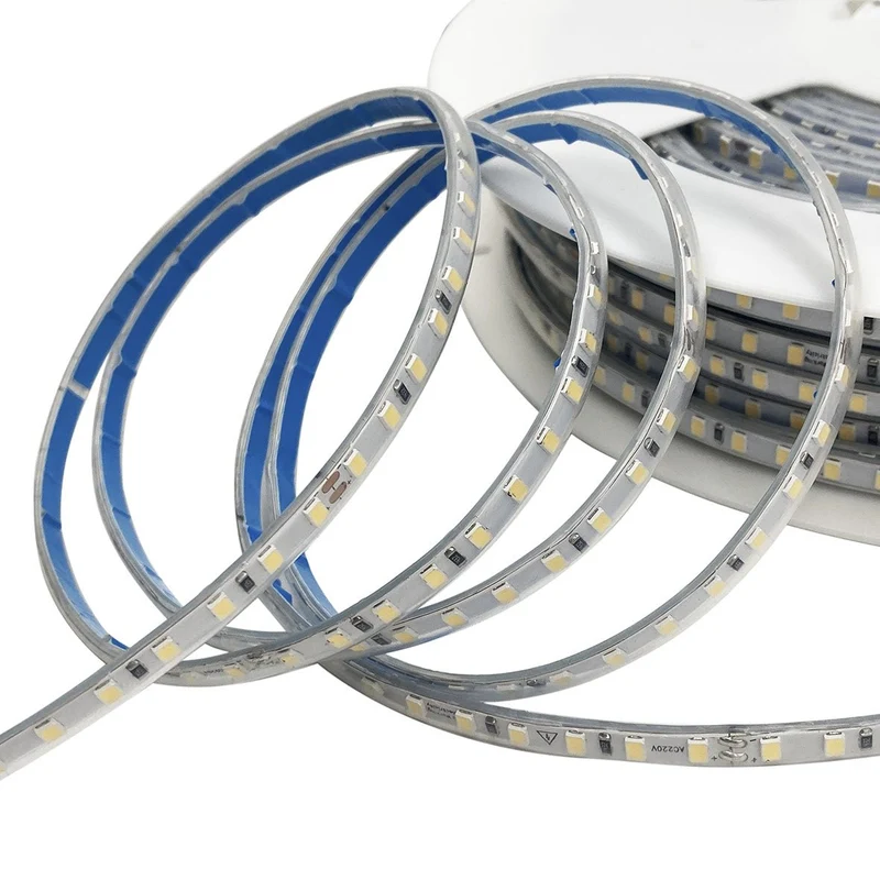 Ruban LED 50M 220V AC 8mm 2835 IP65 120LED/M