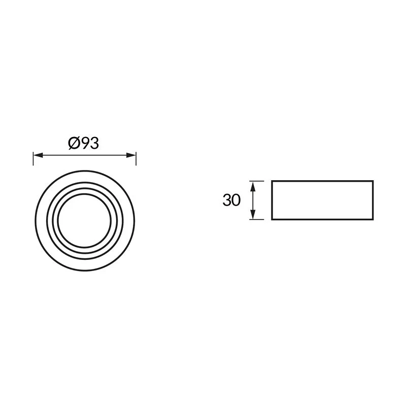 Spot Encastrable Orientable BLANC et OR pour Ampoule GU10