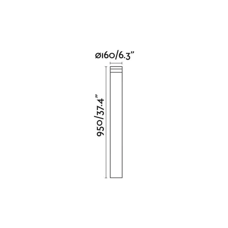 Borne extérieure LED BAST : la borne d’éclairage extérieur LED IP65 design et sécurisante