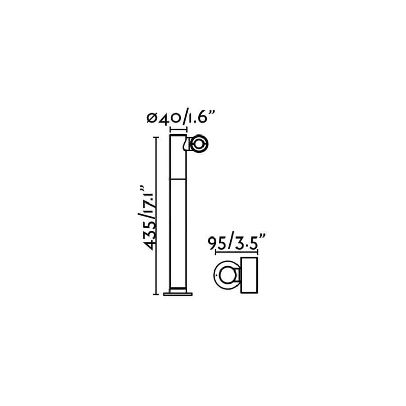 Borne extérieure orientable SPY 435 – éclairage extérieur LED IP65 design pour jardin
