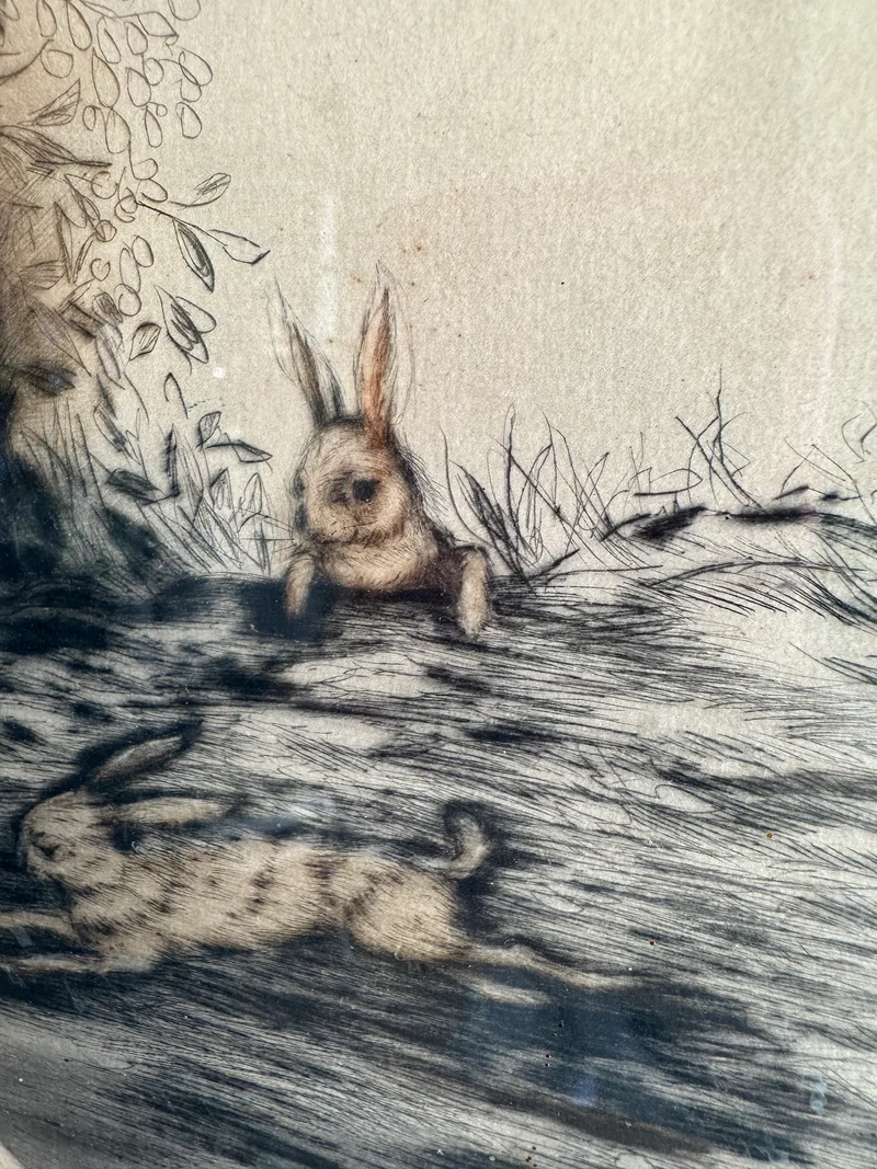 Lithographie Hautecœur Frères de 1924 signée