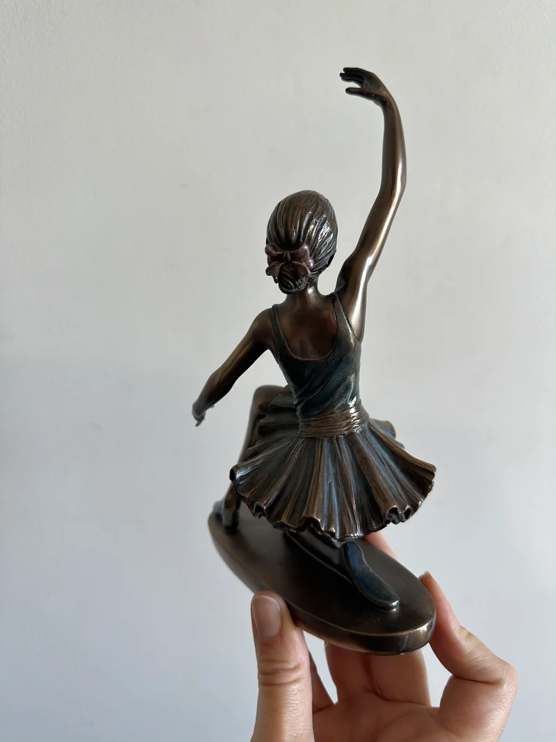 Statuette petit rat de l'opéra effet bronze