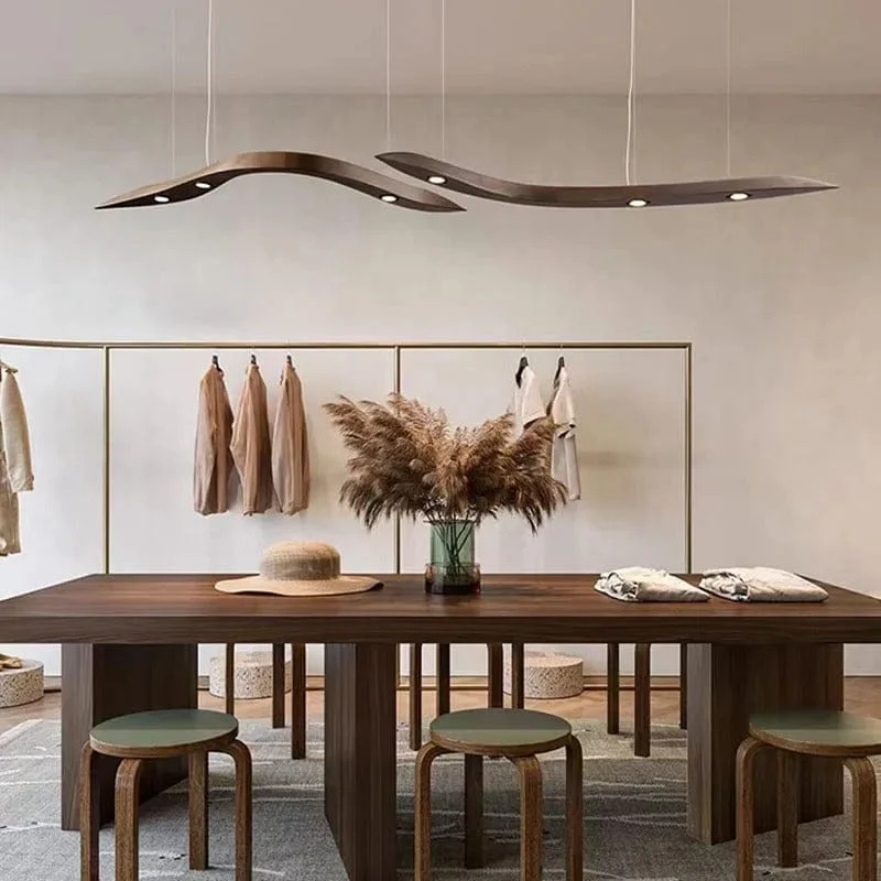 Luminaire Suspension Bois Pour Ilot