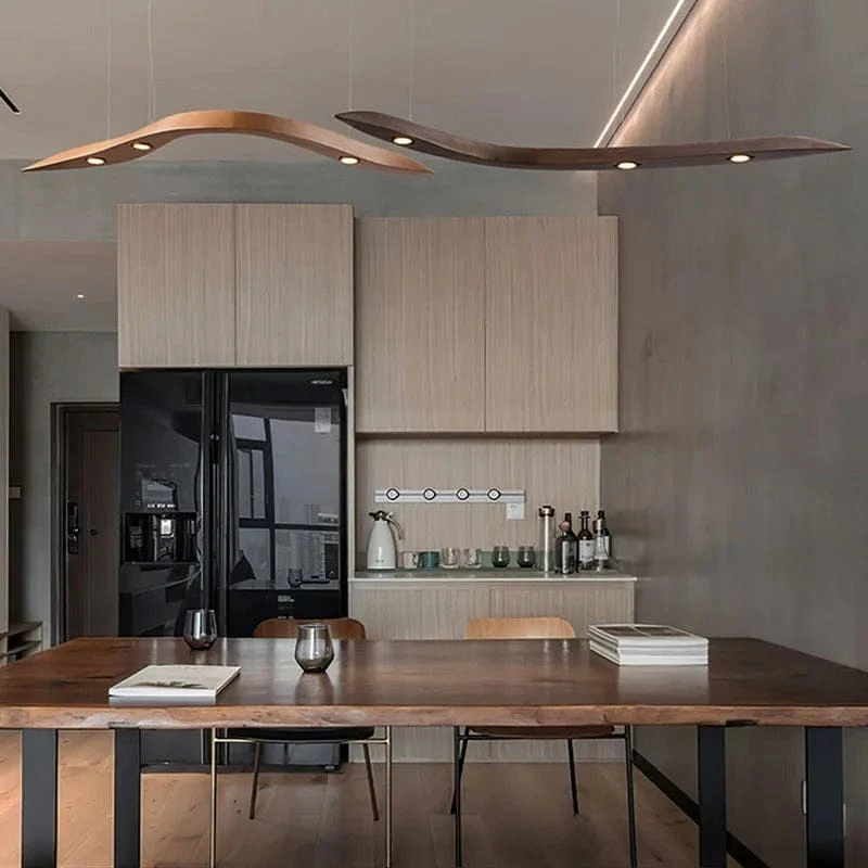 Luminaire Suspension Bois Pour Ilot