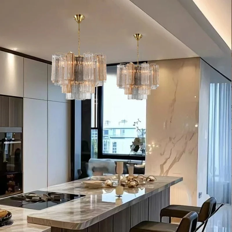 Lustre Design en Verre pour Salon
