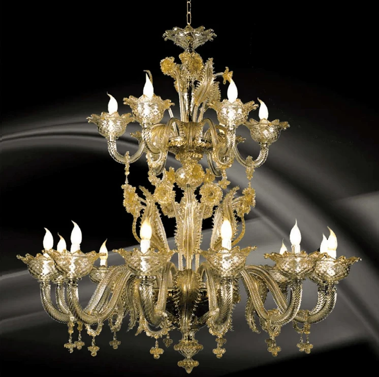 Lustre en verre de Murano