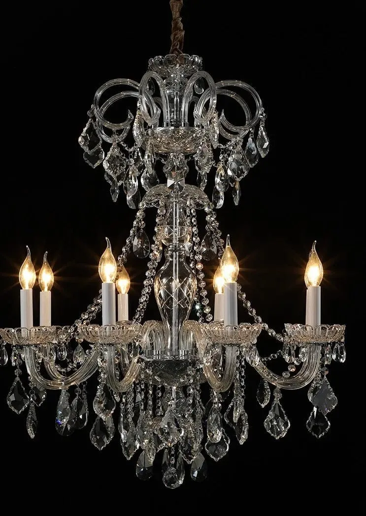 Grand Lustre Chic Cristal Baroque