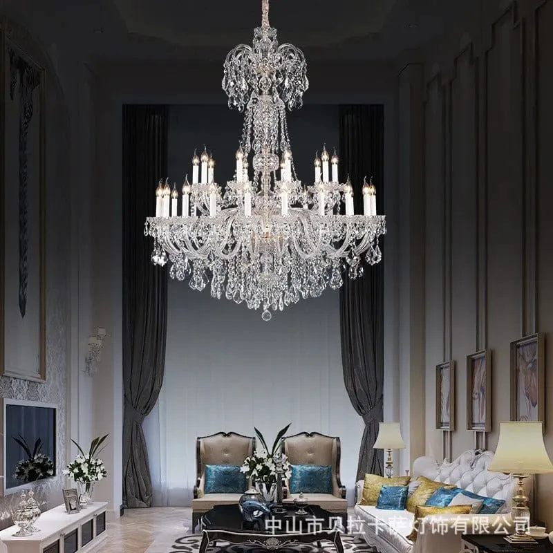 Grand Lustre Chic Cristal Baroque