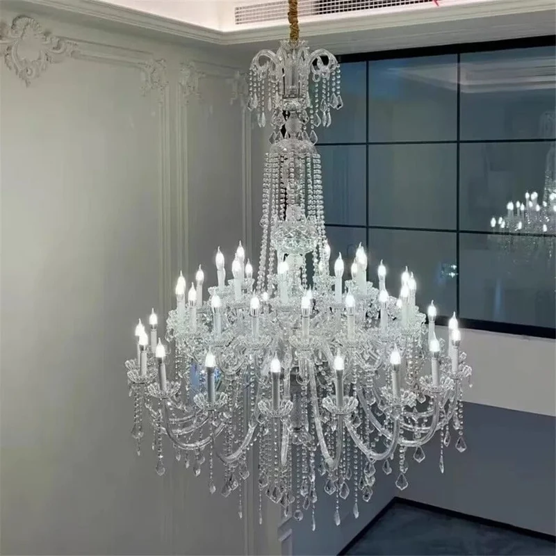 Grand Lustre Chic Cristal Baroque