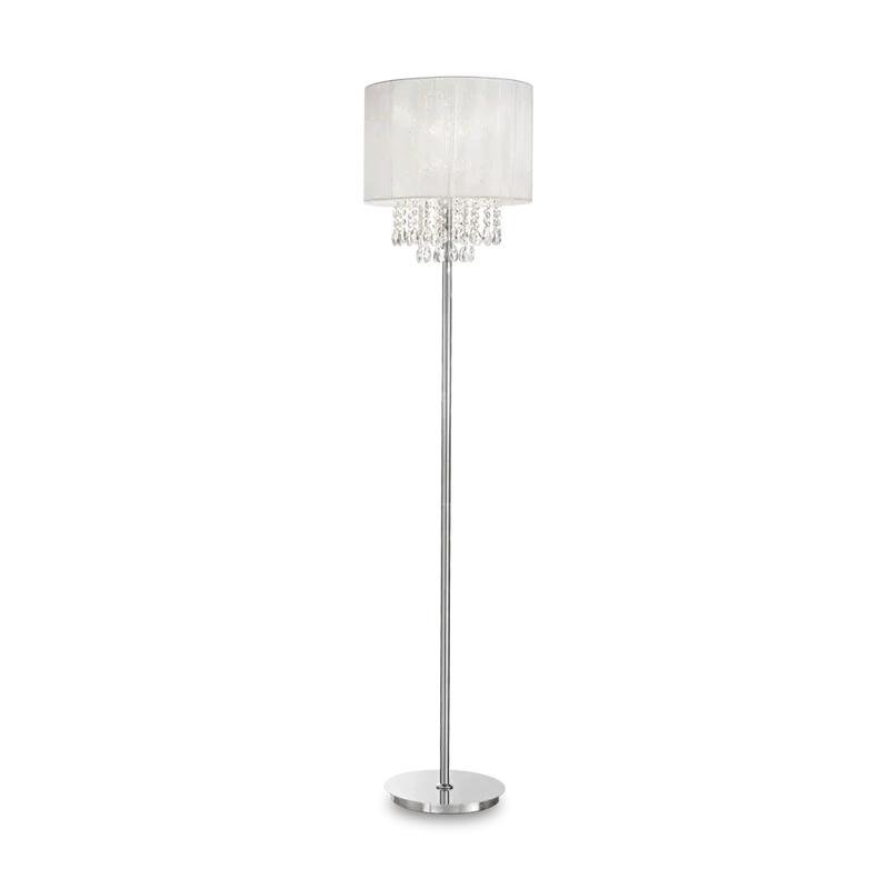 Set Luminaires Blanc et Gouttes Cristal