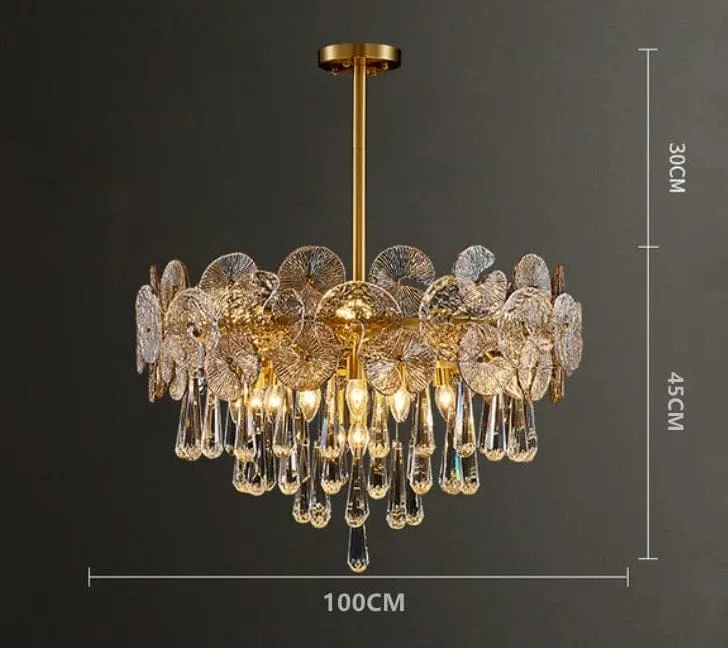 Lustre de cristal de 1m