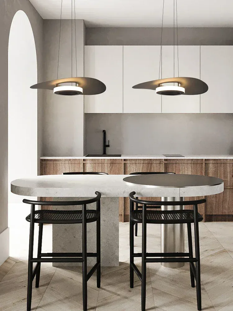 Suspension anneau scandinave blanc Cuisine