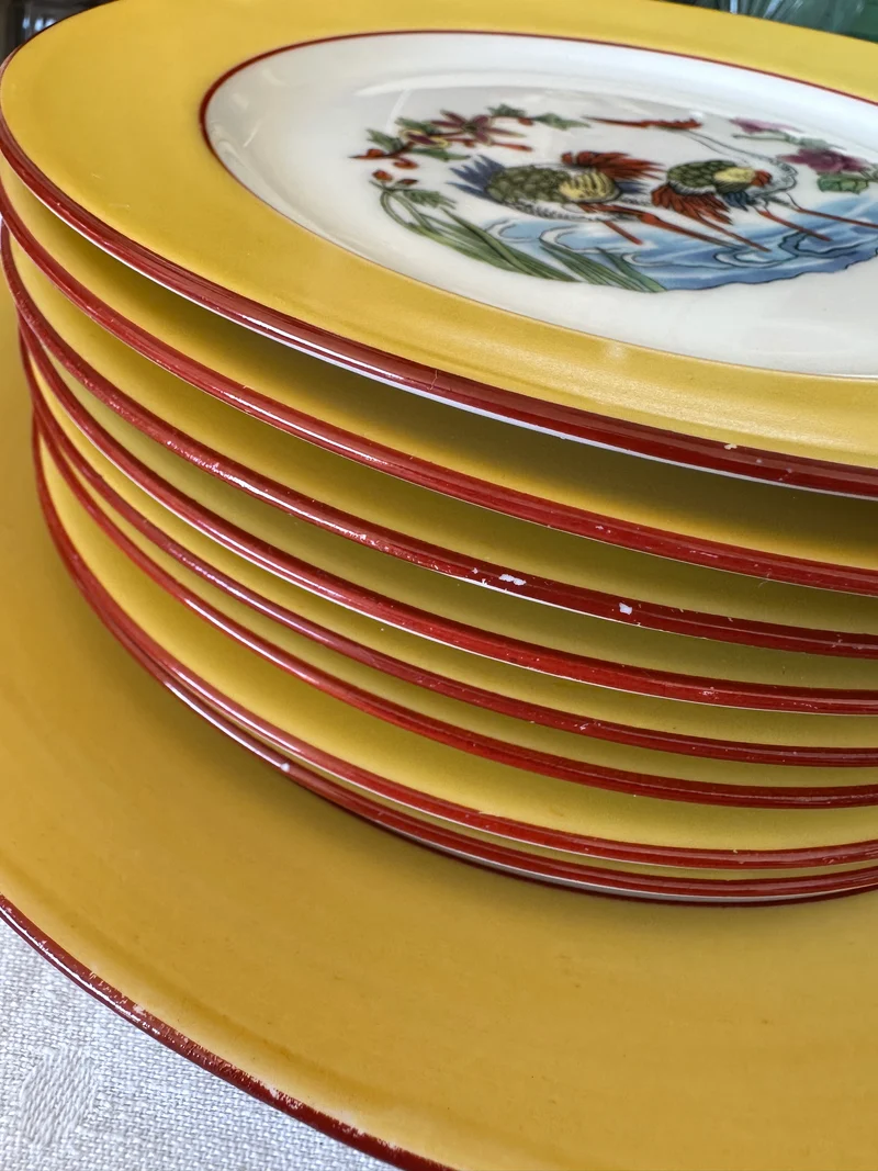 Service à dessert en porcelaine de Limoges SCD