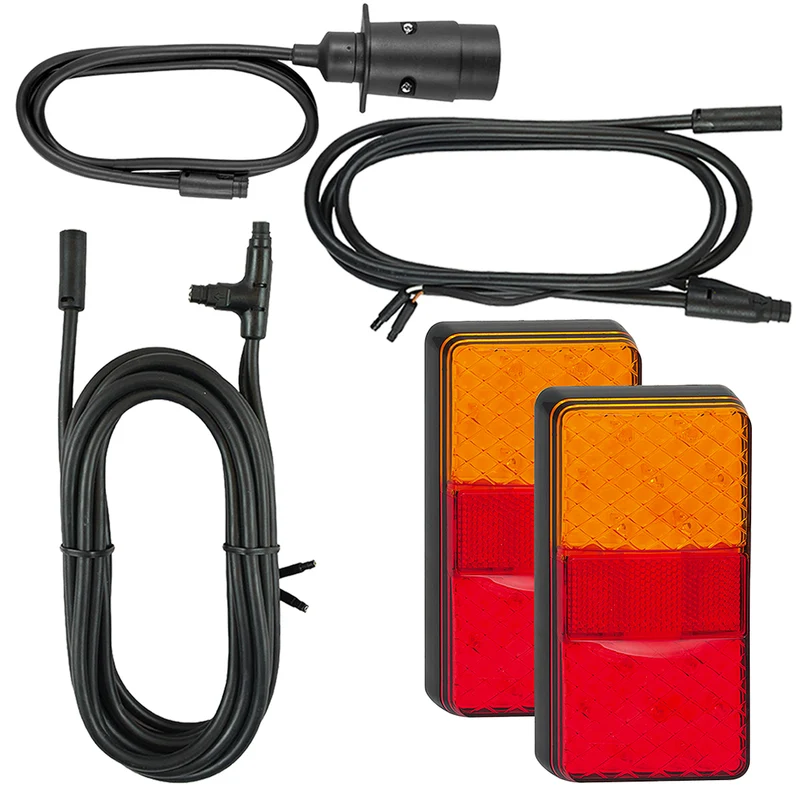 Feux de remorque rectangulaires Autolamps LED / Kit Plug & Play