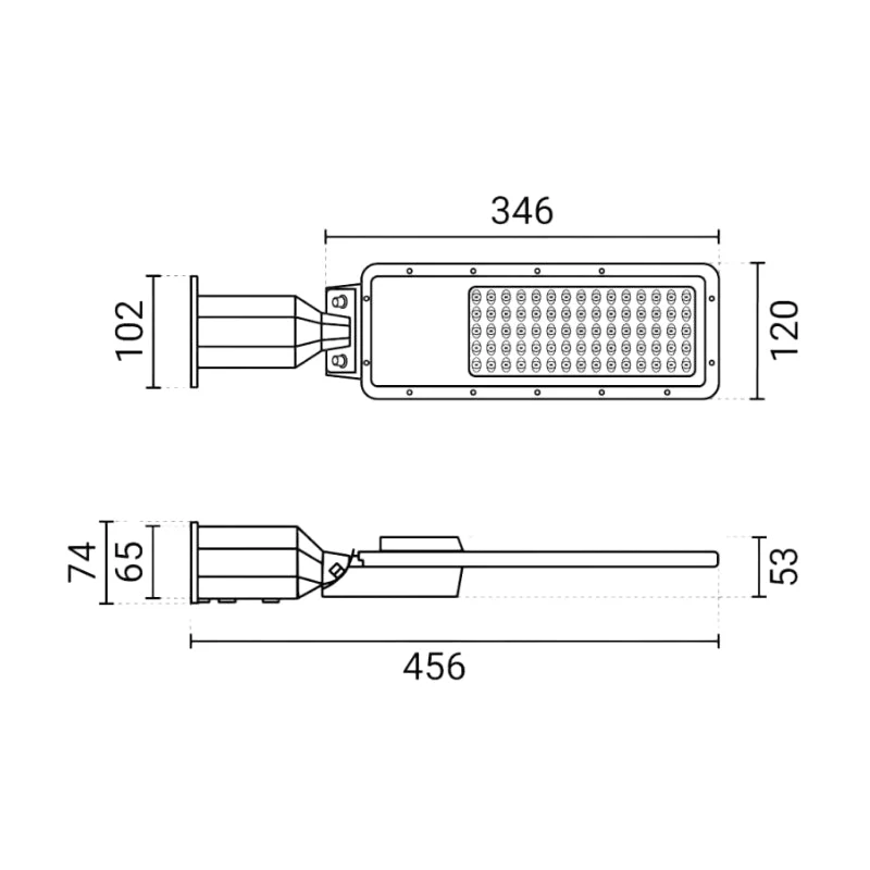 Luminaire LED Urbain 50W IP65 Garantie 5 ans