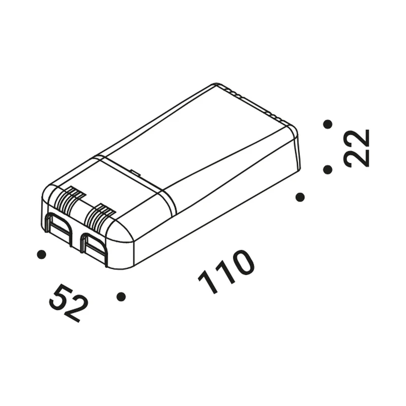 Davide Groppi Power Supply 500mA 25W - DALI, Push, 1-10V