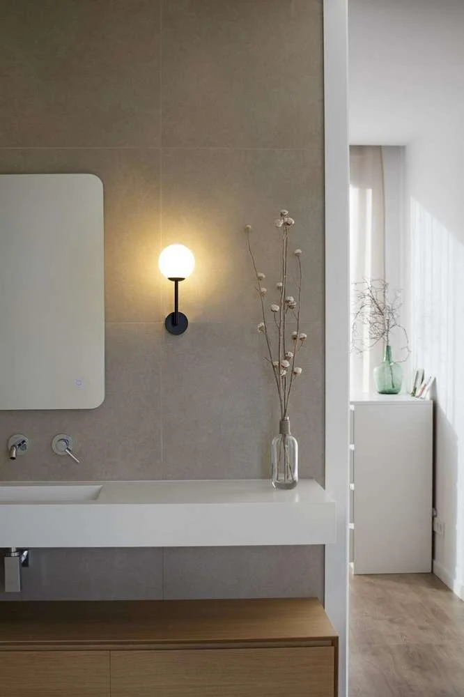 Applique murale salle de bain GALA noire