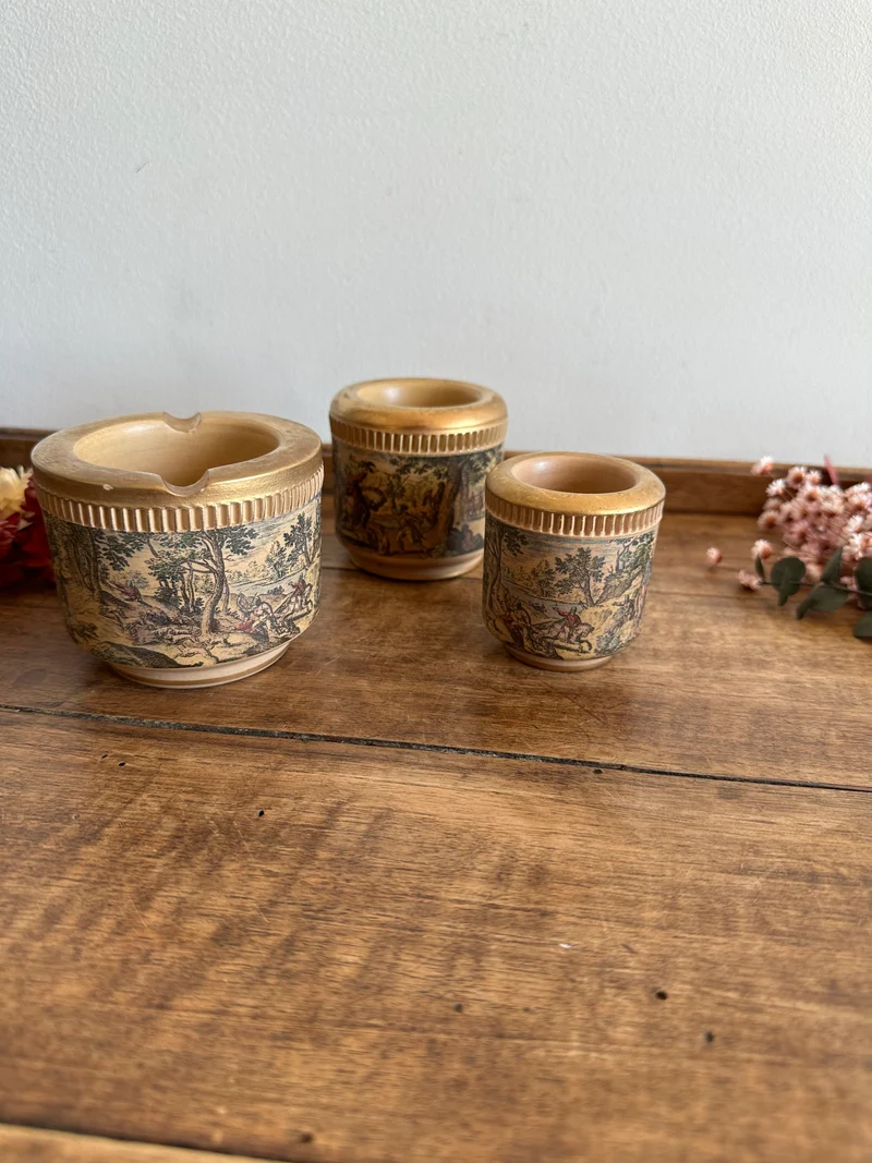 Cendriers et pots assortis decoro giotto