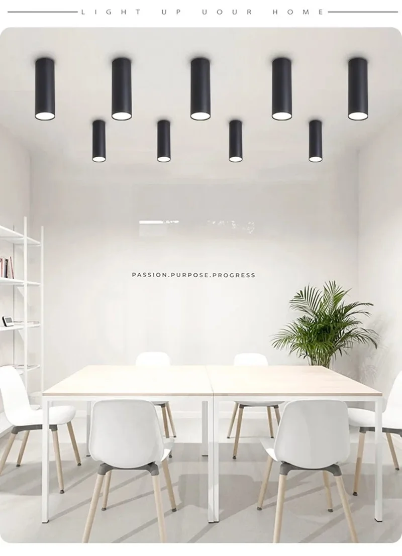Plafonnier long tube LED