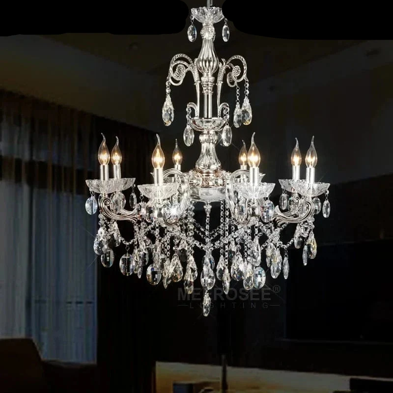 Lustre en cristal blanc transparent