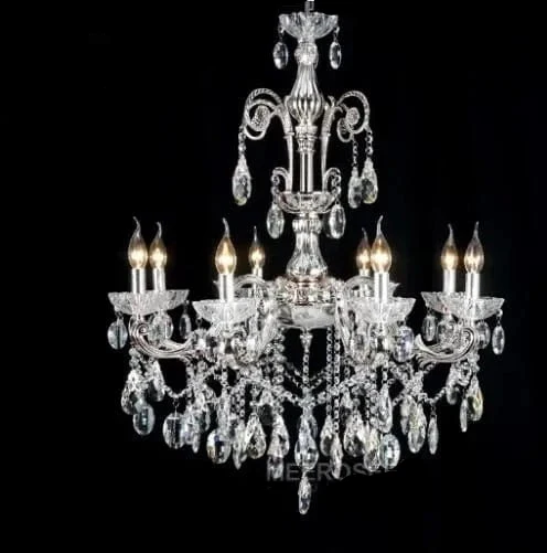 Lustre en cristal blanc transparent