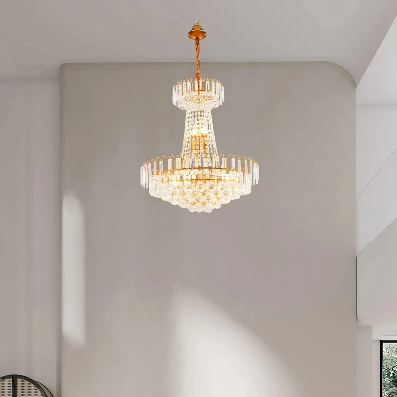 Suspension cristal chic pour grand salon