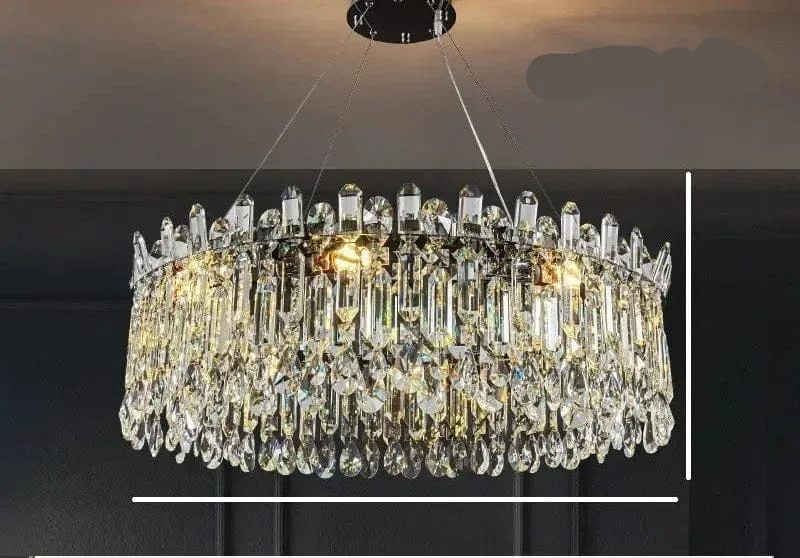 Lustre Contemporain en Cristal Luxe