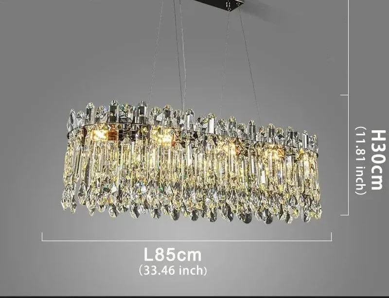 Lustre Contemporain en Cristal Luxe