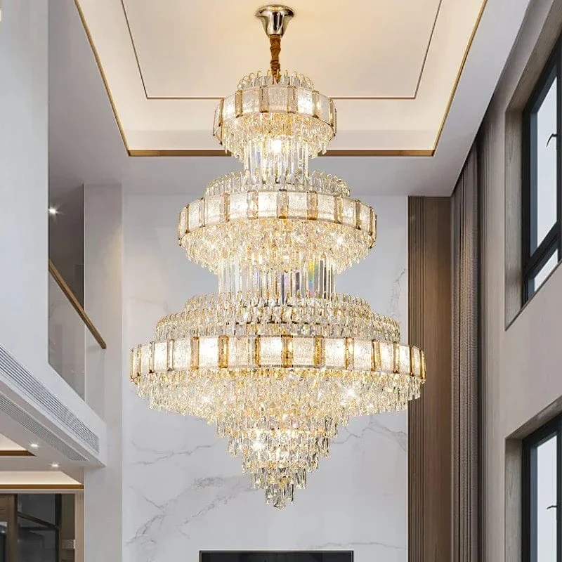 Grand Lustre en Verre Luxe