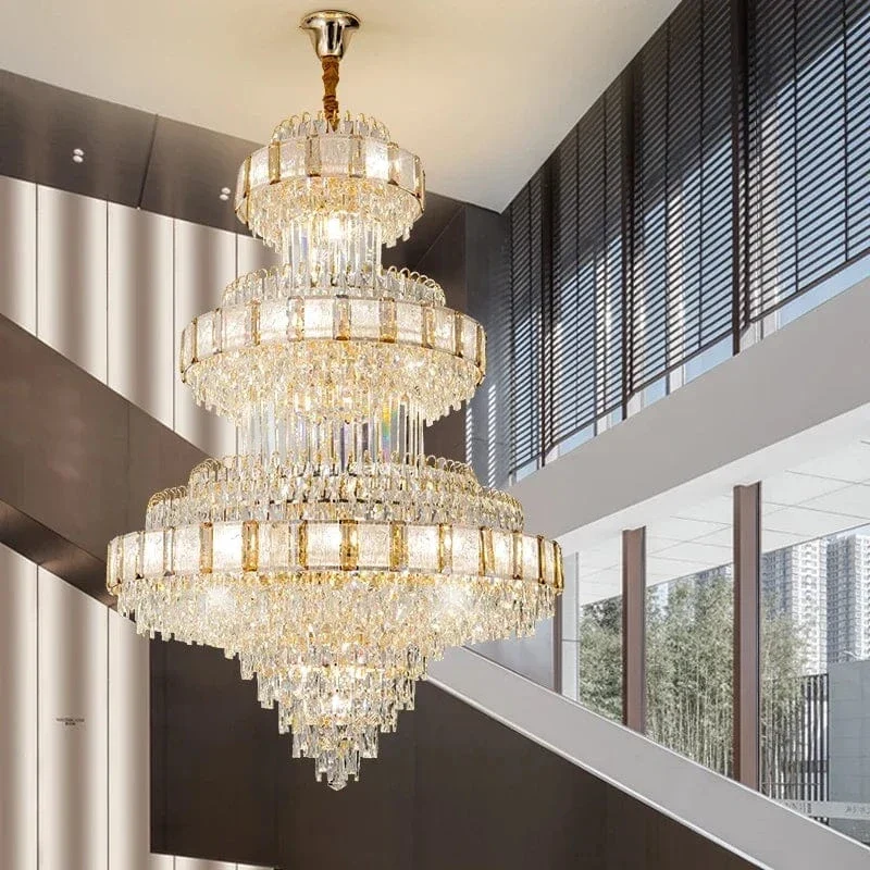 Grand Lustre en Verre Luxe