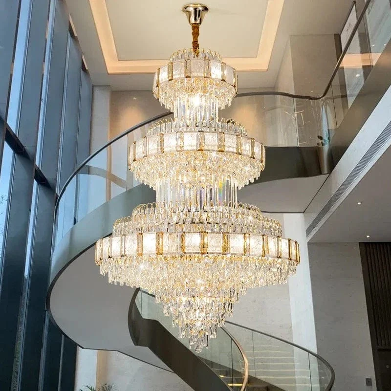 Grand Lustre en Verre Luxe
