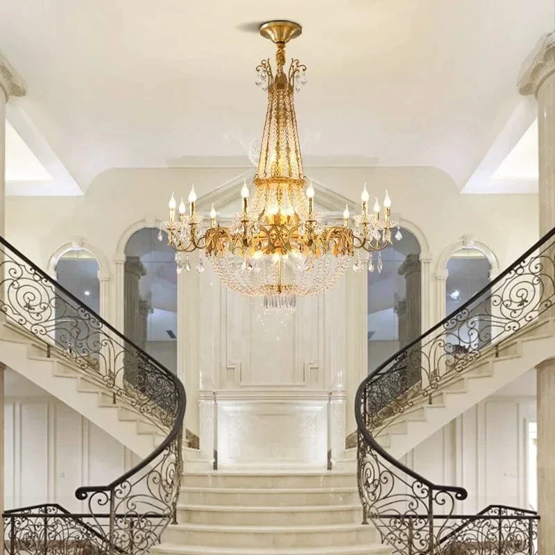 Lustre Chandelier en Laiton