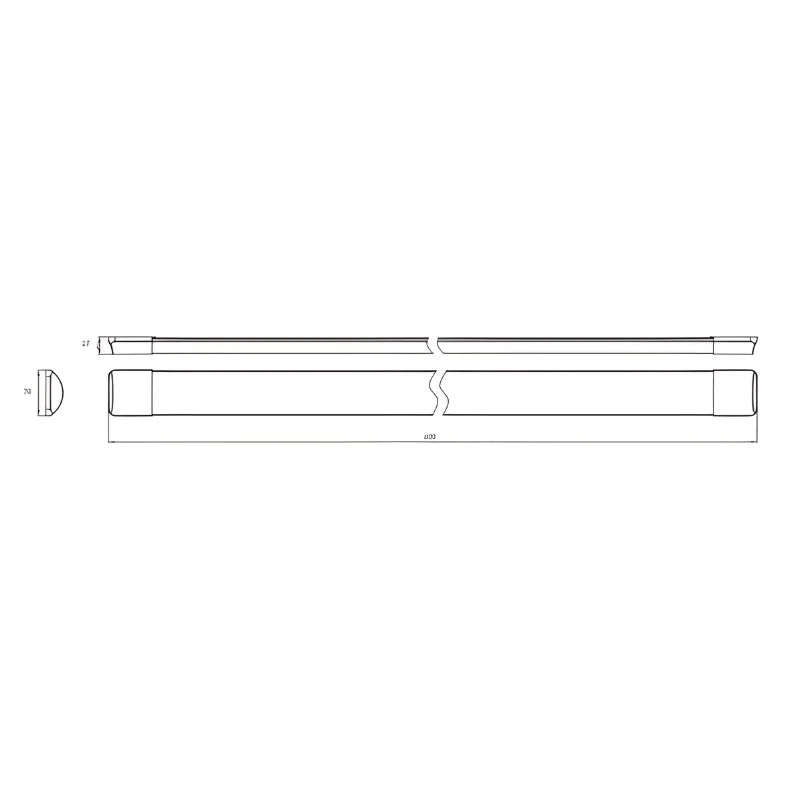 Réglette LED 60cm 20W IP40