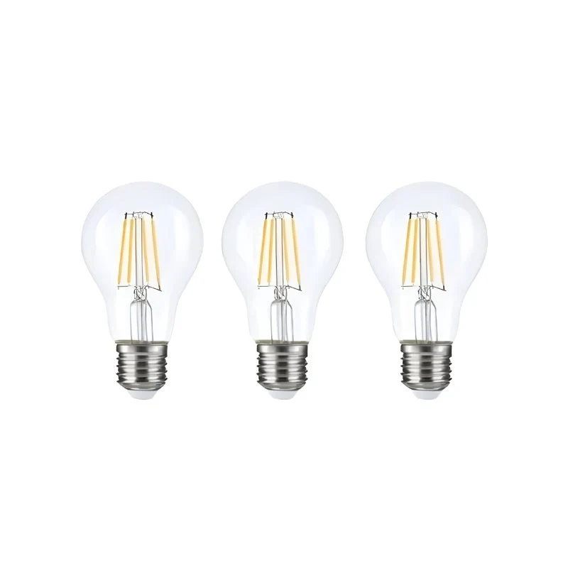 Ampoules LED E27 A60 3.8W Filament Classe Énergétique A 210lm/W - Pack de 3