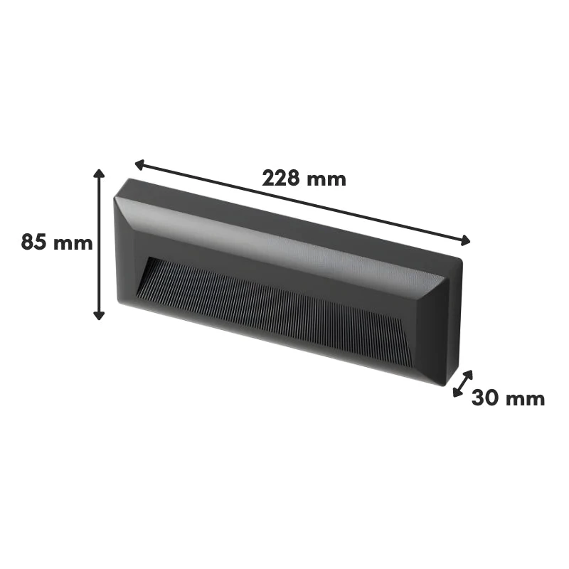 Balise LED Saillie CCT Étanche 5W NOIRE - 3000K/4000K/6500K