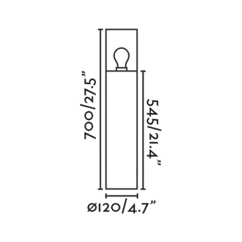 Borne extérieure KILA gris foncé E27 verre transparent IP65, élégance et sécurité