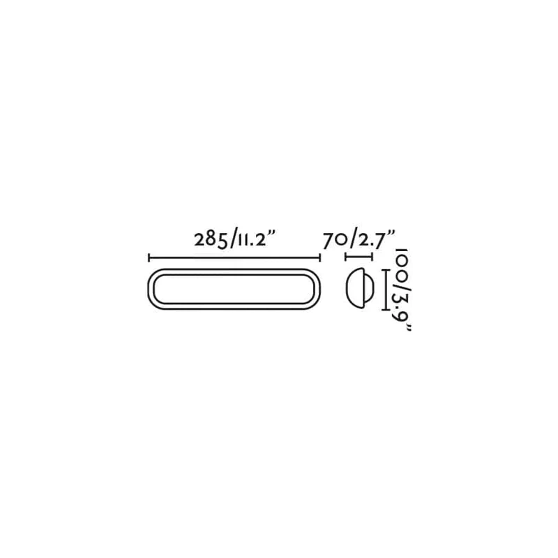 Applique murale ovale LED TONE - Luminaire extérieur