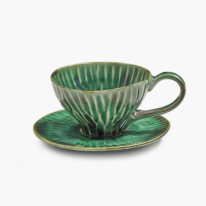 Serax Verde Lanza Cappuccino Cup Saucer - Set of 2