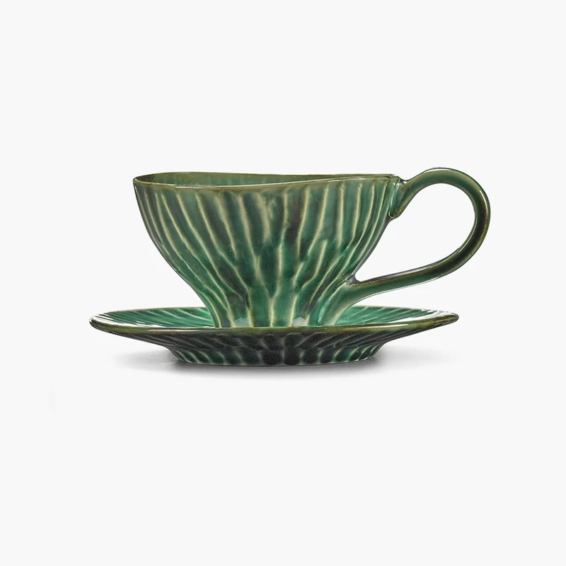 Serax Verde Lanza Cappuccino Cup Saucer - Set of 2