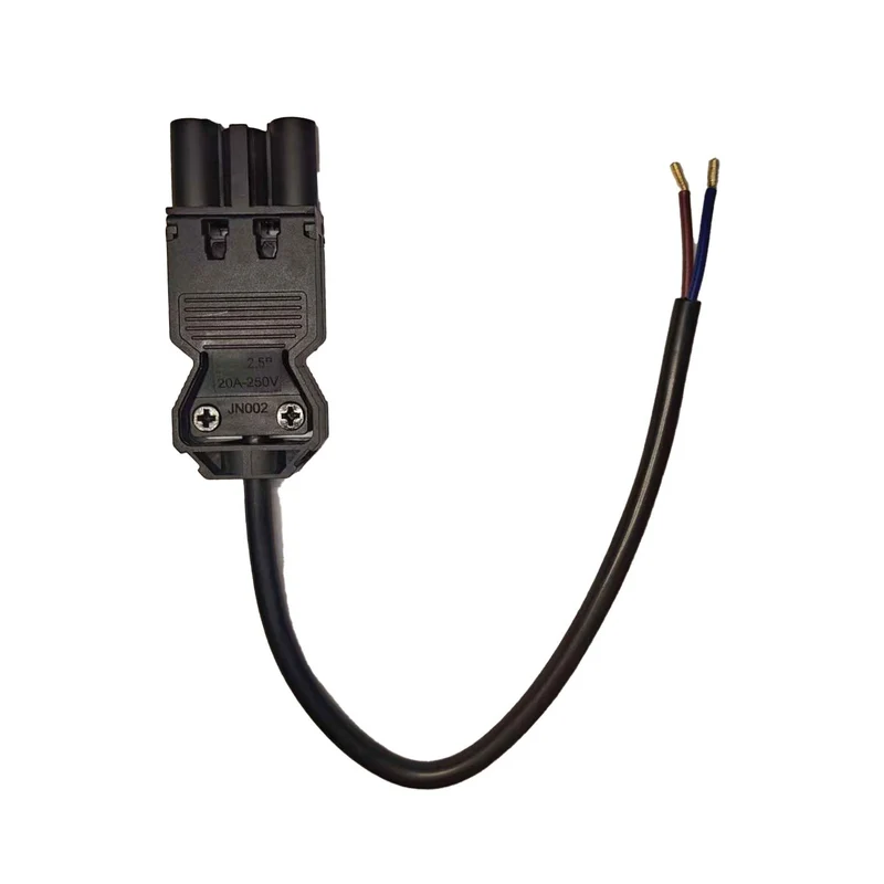 Noxion GST Compatible Power Cable Black - Male + Open Ends - 0.3 m