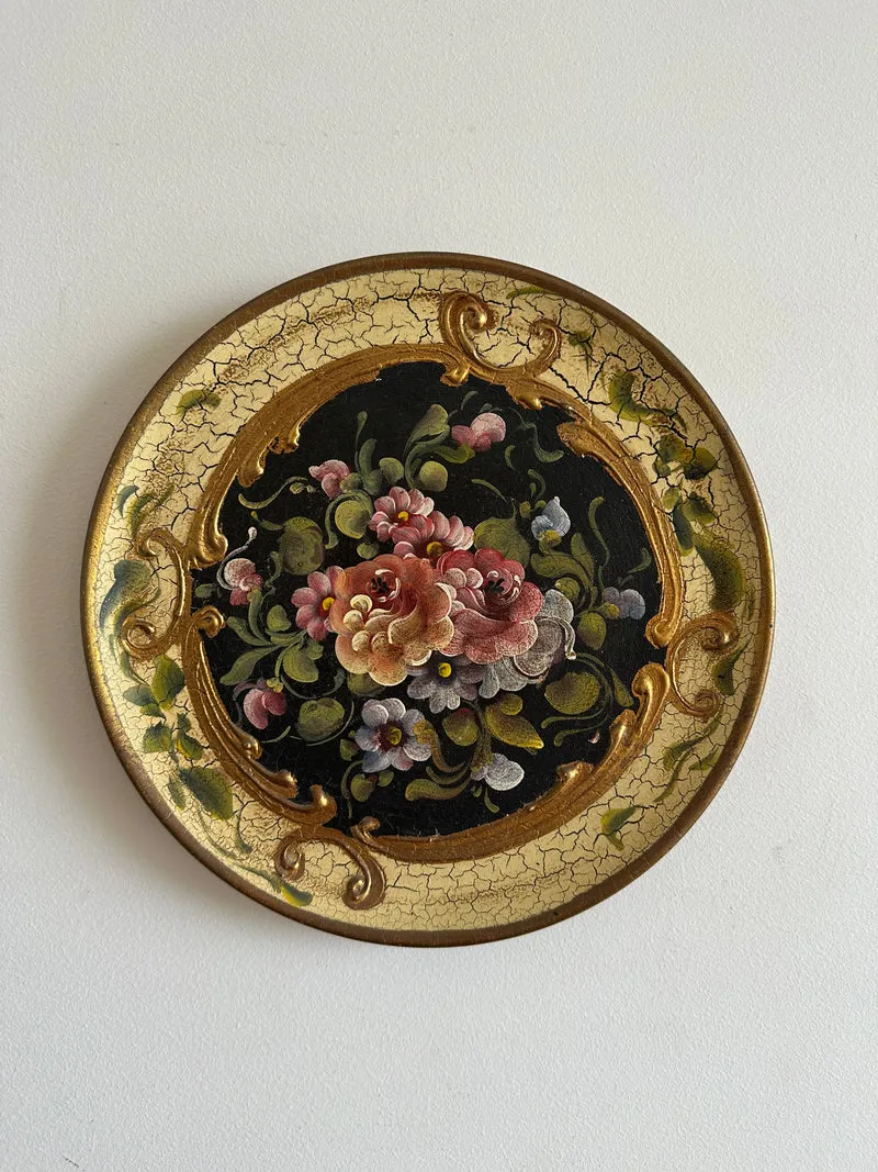 Assiette en terre cuite décoration italienne peinte à la main