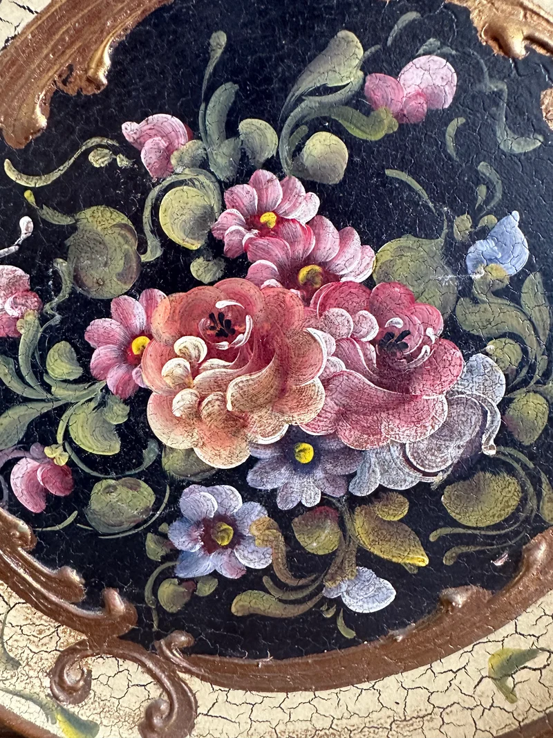 Assiette en terre cuite décoration italienne peinte à la main
