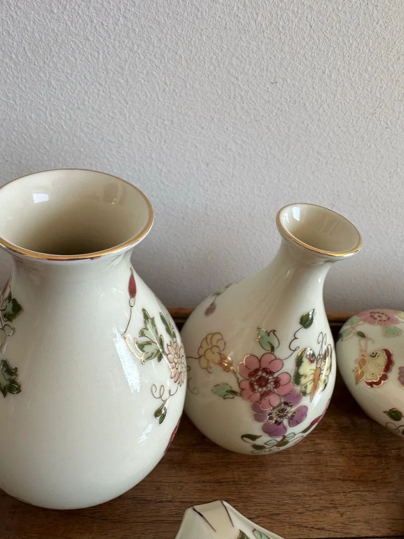 Set de 6 pièces en porcelaine Zsolnay