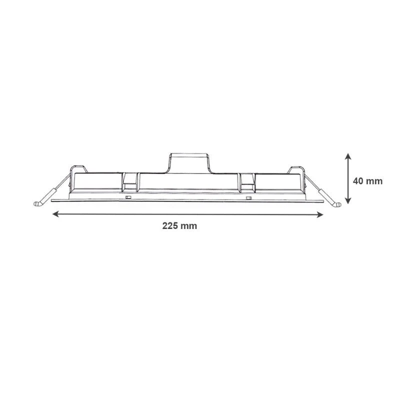Spot LED Rond 24W Ø225mm Température Variable Dimmable - 3000K/4000K/6500K