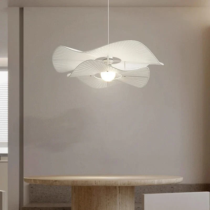 Grande Suspension Blanche Salon